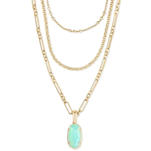 Kendra Scott Jewelry - Kendra Scott Elisa Triple Strand Necklace in Iridescent Mint